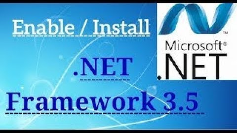 NET FRAMEWORK 3.5 Setup and Install - WINDOWS 8.1 Pro