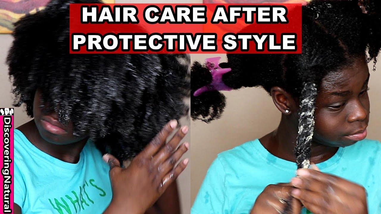 What To Do After Taking Out Box Braids On Natural Hair Youtube