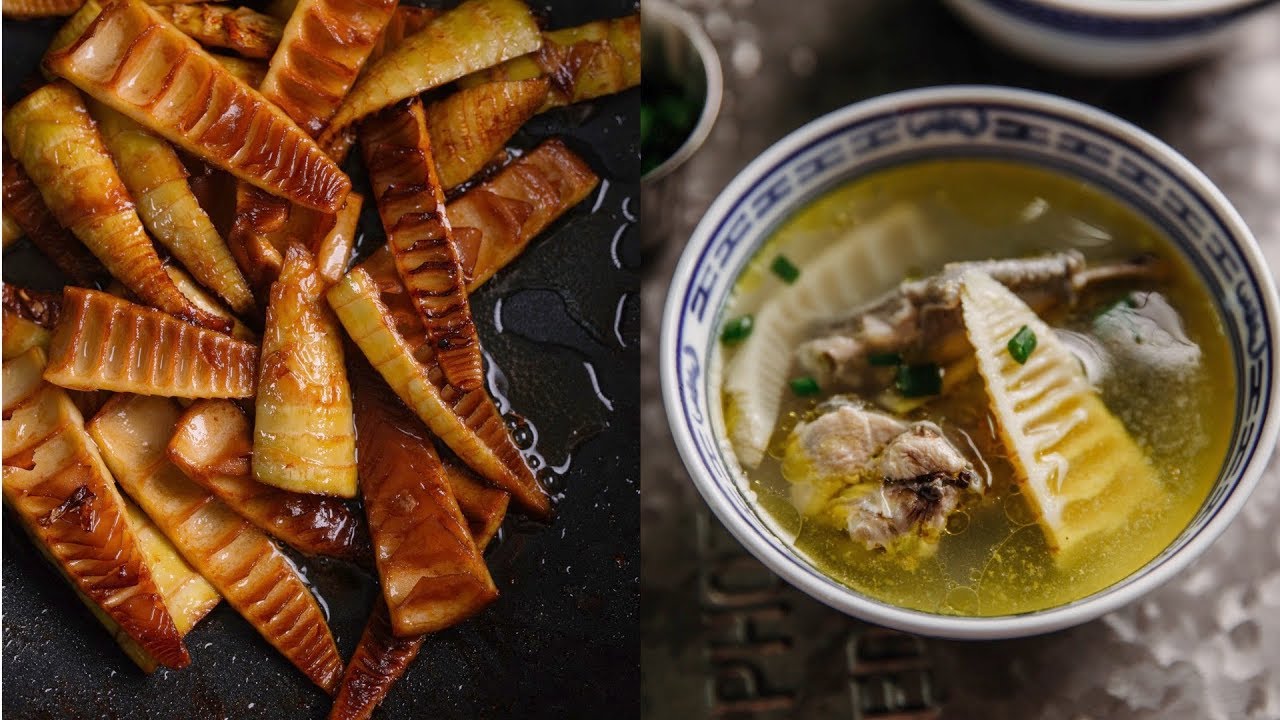 Braised Bamboo Shoots and an Easy Chicken Soup | Elaine Luo
