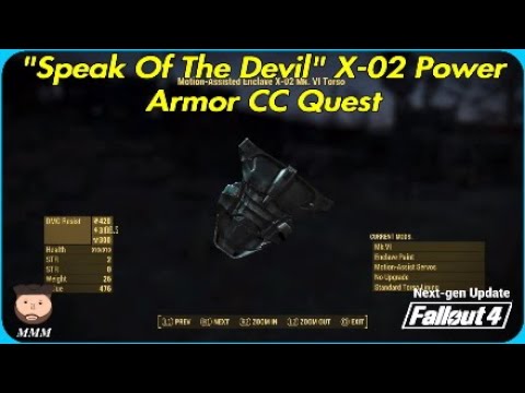 Speak Of The Devil Quest - X-02 Power Armor - Fallout 4 - YouTube