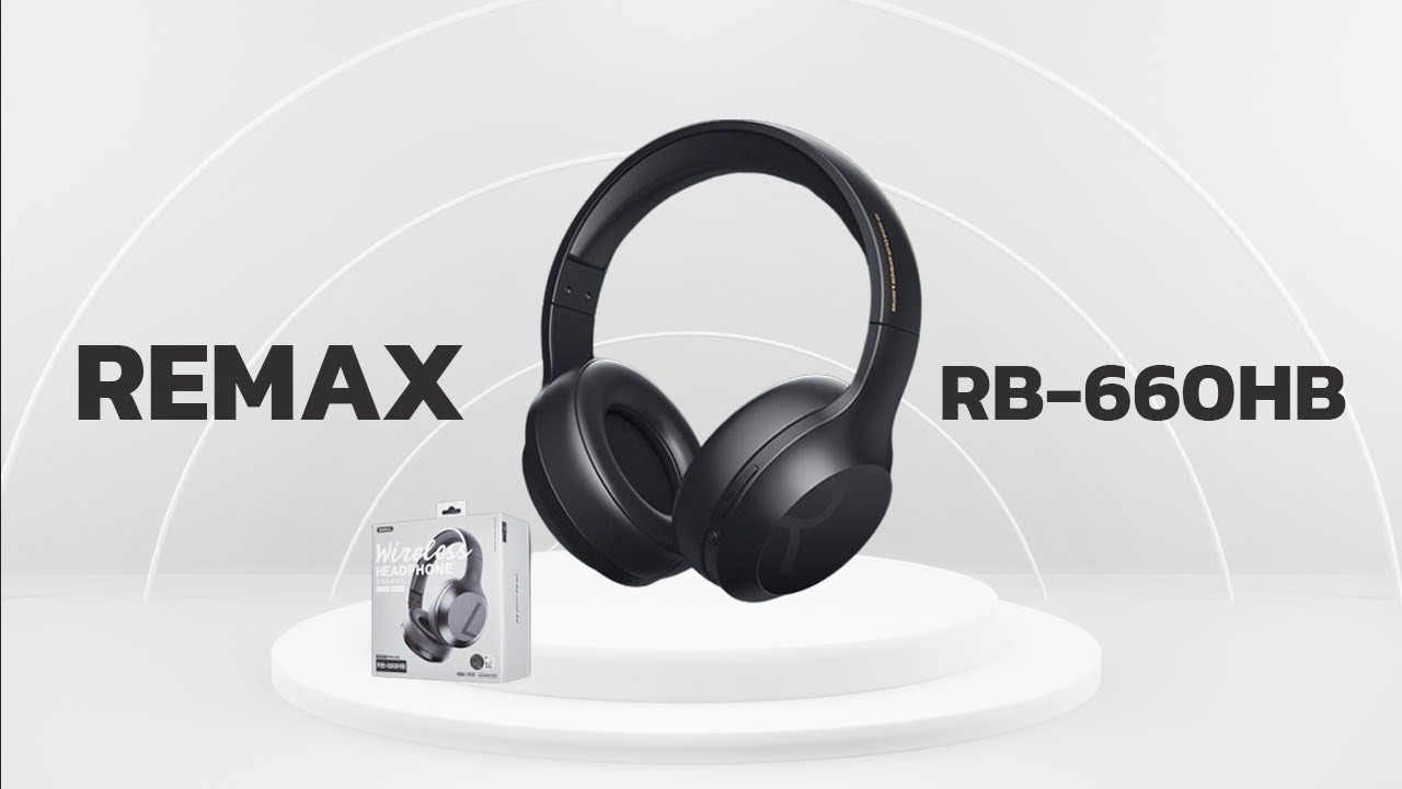 The Remax RB-660HB Wireless Over-Ear Headphones.