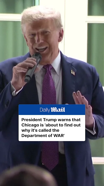 Trump warns Chicago is ‘about to find out why it’s called the Department of WAR’