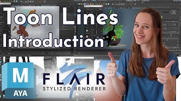 Toon Lines in under 3 min - Introduction to Toon Lines in Flair for Maya - Stylized Rendering