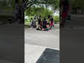 Community Support through natural healing after a yoga session at Emancipation Park 3rd Ward.