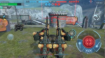 War robots test server video (new robots behemoth and phantom)