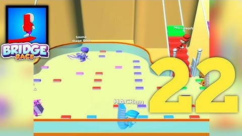 BRIDGE RACE LEVEL 22 | GAMEPLAY WALKTHROUGH (ANDROID & IOS) #shorts