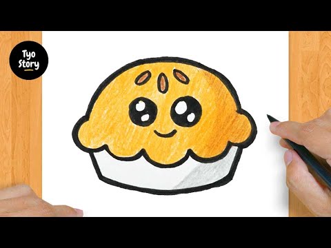 #85 How to Draw a Cute Pie - Easy Drawing Tutorial - YouTube