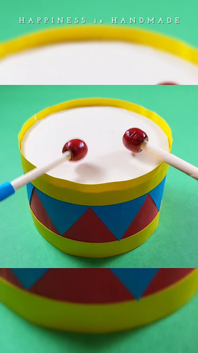 Paper Drum making from Waste material || Diy Paper Drums || #diy #craft #papercraft