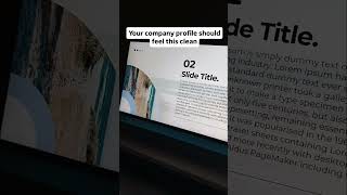 Minimalist PowerPoint Template for Company Profile Presentations