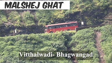 MSRTC BUS In Malshej Ghat