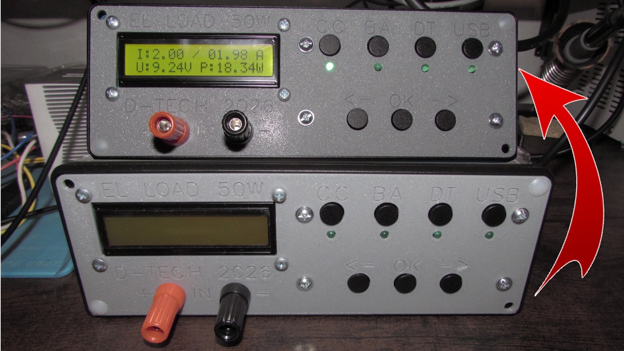 Přední panel a nové funkce elektronické zátěže #3