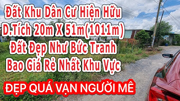 Kẹt quá đành giảm giá bán lô đất thổ cư tuyệt đẹp 20m x 51m tại huyện củ Chi