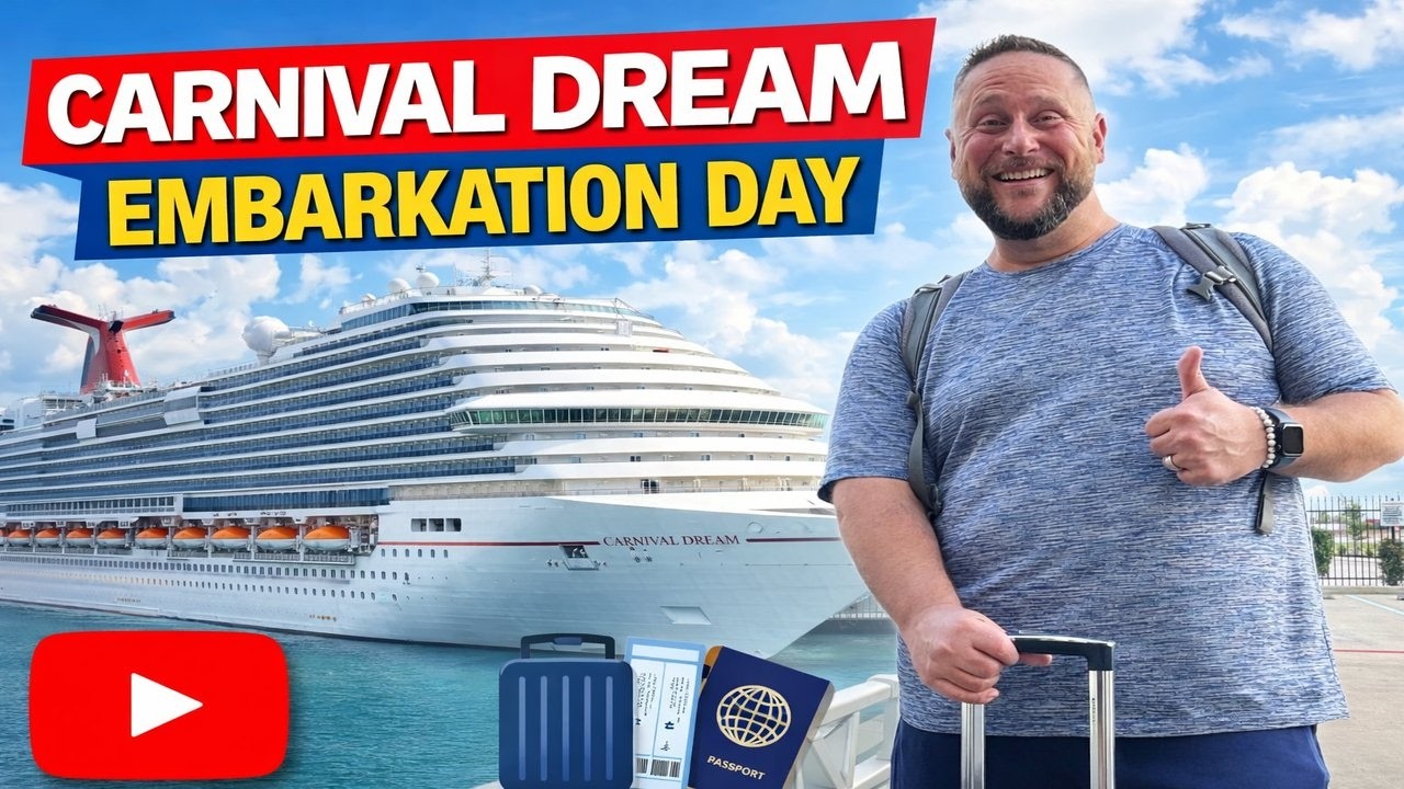 Carnival DREAM Embarkation Day! CHAOTIC BOARDING DAY!