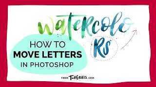 How to move letters in Photoshop