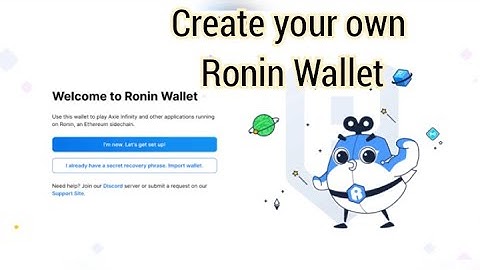 How to create Ronin Wallet