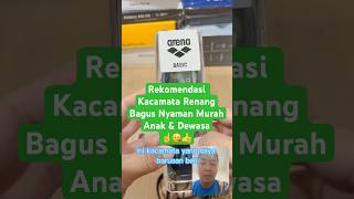 DS REVIEW ARENA Aquarius Basic Swim Goggles Kacamata Renang Dewasa Junior Anak Mantap Murah Bagus !
