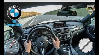 Bmw M4 Compeion 450 Hp On German Autobahn No Limit By Speedupde