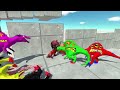 Ironman Marvel DC Death Run VS King Kong Dinosaur cartoon