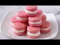 Strawberry Macarons - French Method (Simple, Easy, No-Fail Method)