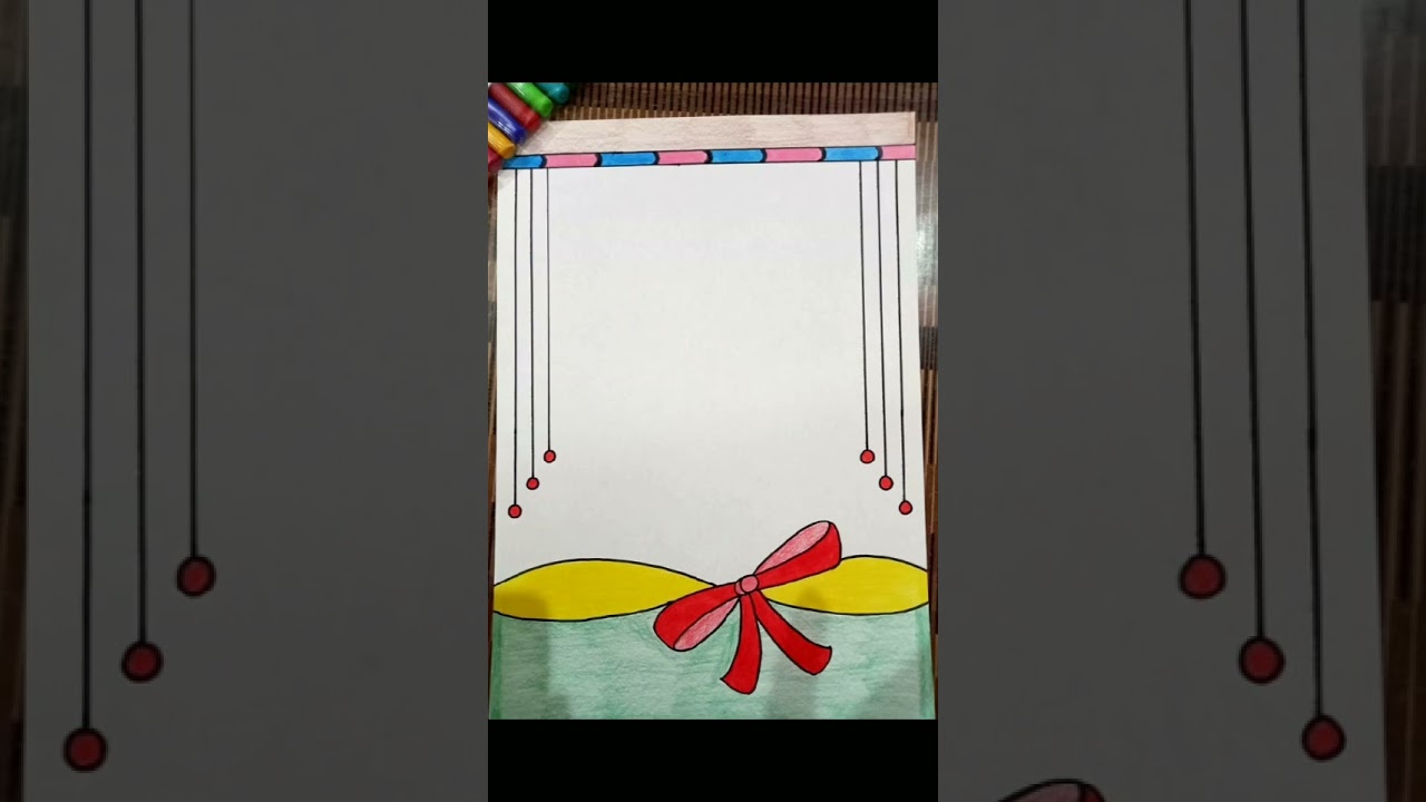 Assignment front page design| word border designs 