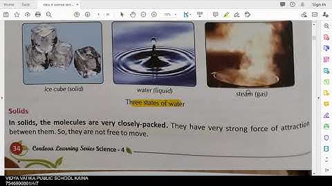 Class 4 science ch 5 solids liquids and gases part 1
