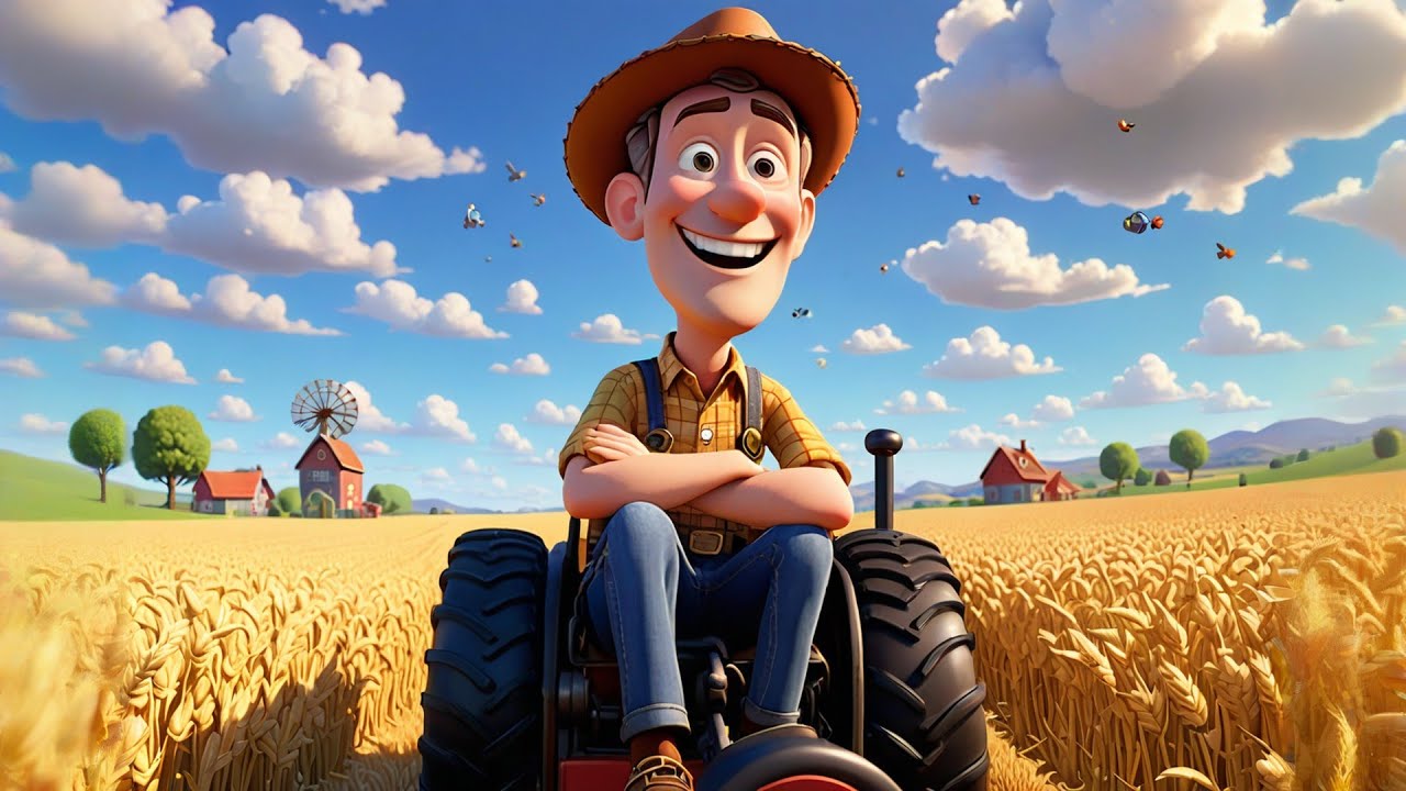 Chug Chug Tractor in the Field 🚜🌾 | Fun Farm Vehicle Song for Kids | Playful Nursery Rhyme