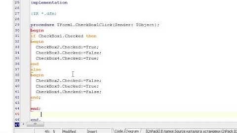 Delphi 7 - Играем с CheckBox