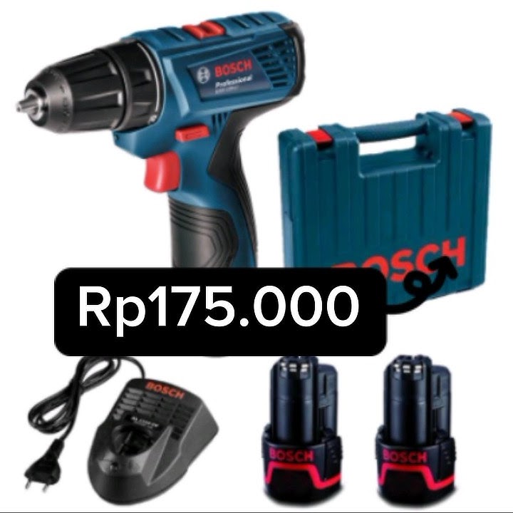 #info BOSCH MESIN BOR BATERAI DK1012-1, BOR CORDLESS 12v 10MM, BOR TEMBOK KAYU BESI DEKWE