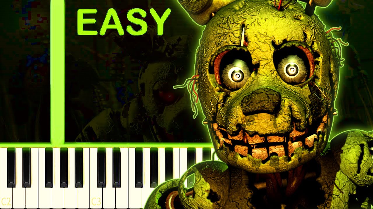 FIVE NIGHTS AT FREDDY'S 3 THEME - EASY Piano Tutorial