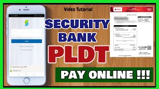 How to Pay PLDT using Security Bank Online Banking | PLDT Online Payment