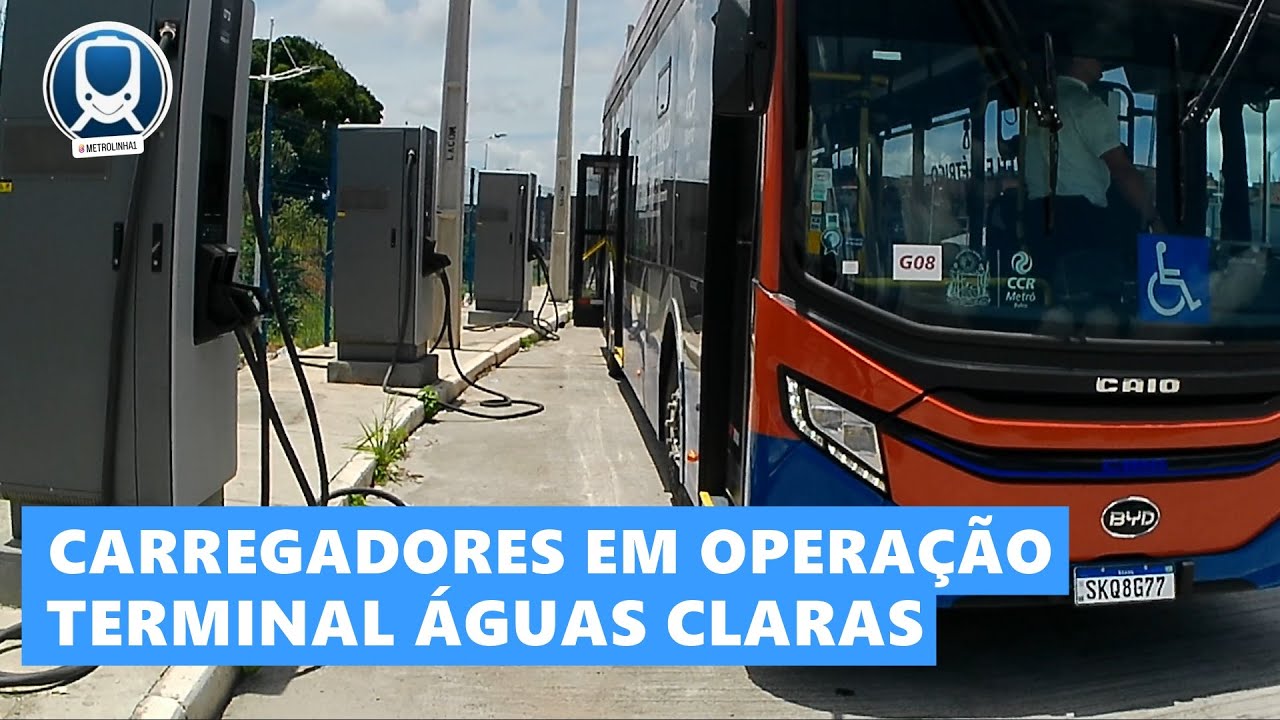 TERMINAL DE RECARGA DE ÔNIBUS ELÉTRICO EM ÁGUAS CLARAS ENTRA EM FUNCIONAMENTO, confira