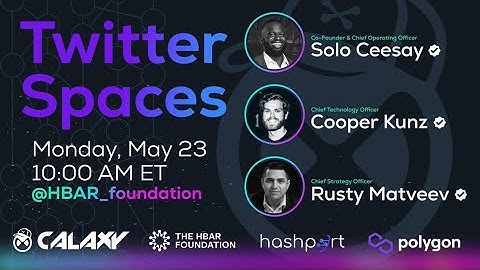 Interoprability Twitter Spaces with Hashport, Calaxy and Polygon Studios