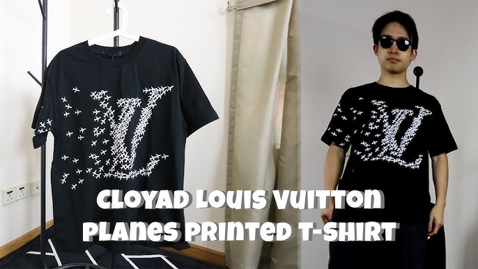 LV STITCH PRINT AND EMBROIDERED T-SHIRT 