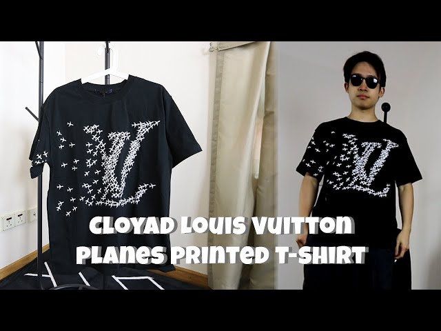 Cloyad's Louis Vuitton planes printed t-shirt review 