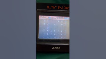 Testing Jurl for the Atari Lynx on hardware #RetroGaming #IndieDev #GameDev