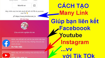 Cách Tạo Trang Web Many Link Miễn Phí Giúp Bạn Liên Kết Tik Tok Với Facebook _ Youtube...