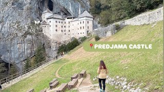 Castle in Slovenia🇸🇮 #castle #slovenia #predjama #beautiful #cave #travel #europeantravel #reels 