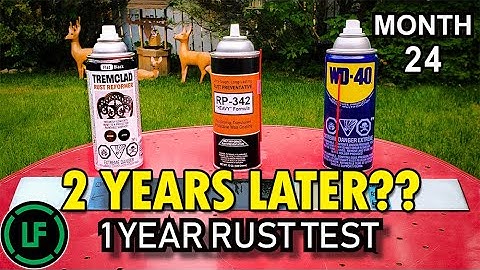 1 Year Rust Test - 2 YEARS LATER (comment response)