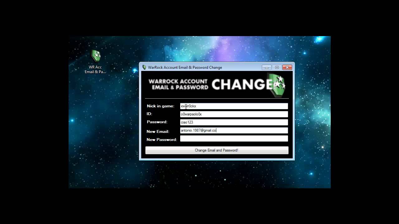 WarRock Account Email & Password CHANGE! Free! - YouTube