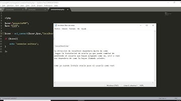 Conexion de Oracle con PHP