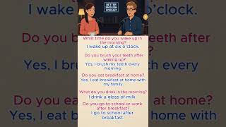 Morning Routine English Conversation | Easy Daily Questions and Answers for Beginners  #learnenglish