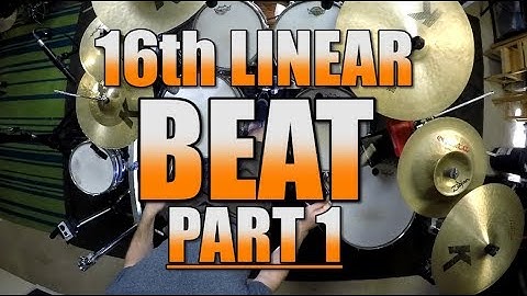 Drum Lessons - 16th Linear Beat - Part 1