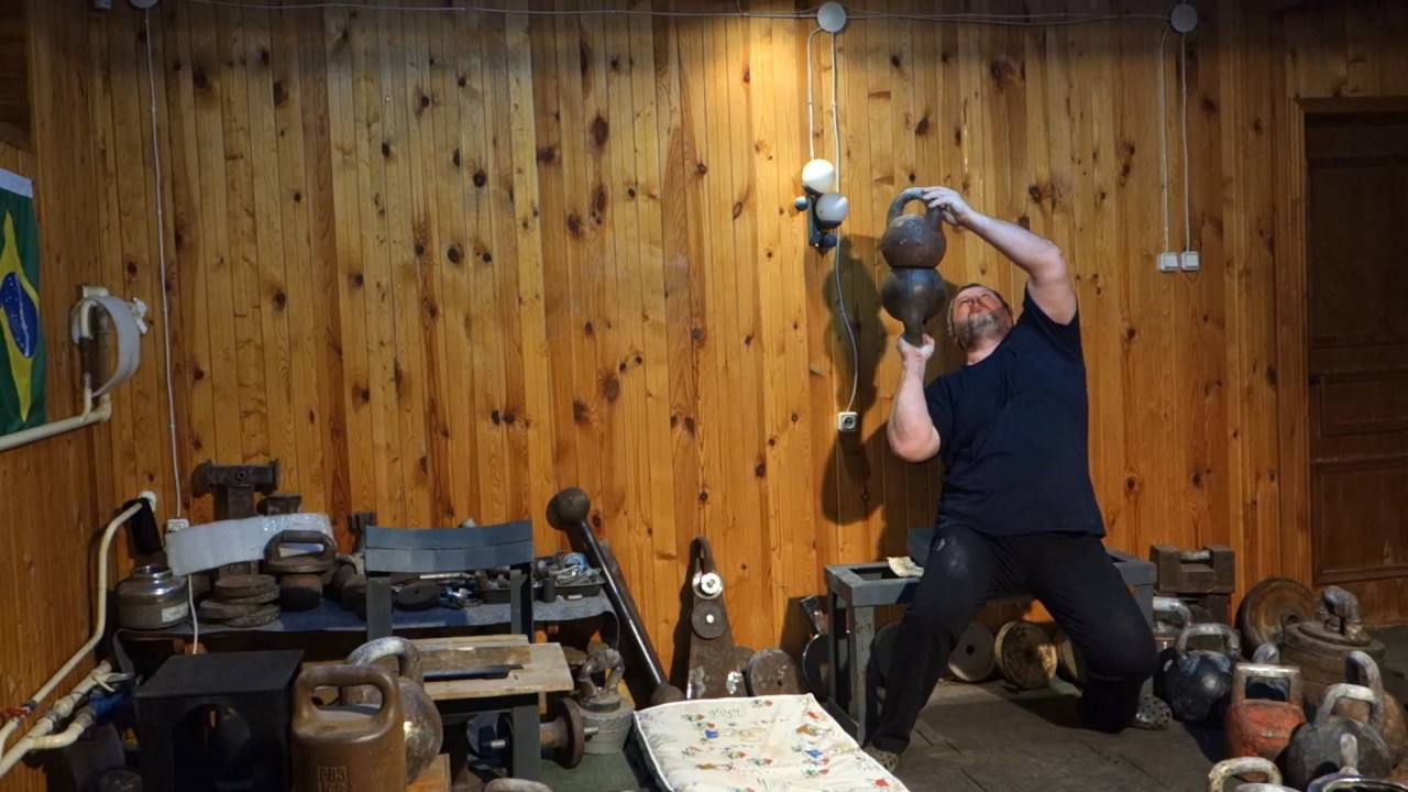 33+32KG KETTLEBELLS BOTTOM UP STACKED PRESS SEATED ЖИМ ГИРИ НА ГИРЕ 33+32КГ НАПОПА СИДЯ YouTube