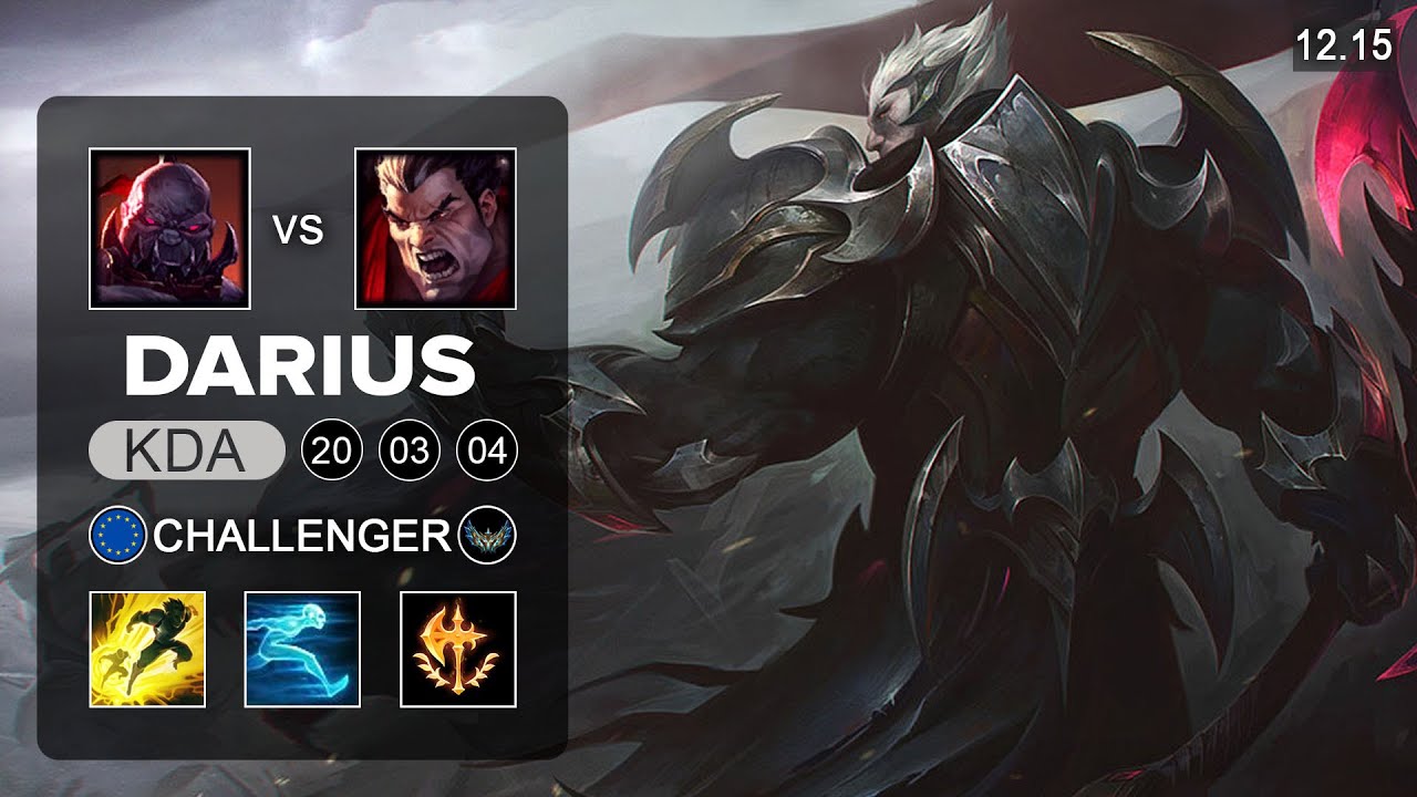 Darius vs Sion Top - EUW Challenger - Patch 12.15 Season 12