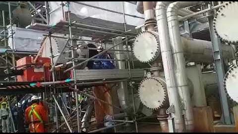 Self propelled bundle extractor work at site in Vietnam