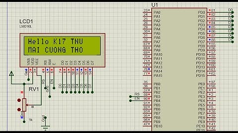 Lập trình STM32 - Kết nối LCD không qua IC