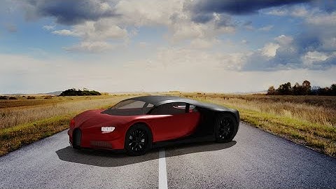 Bugatti Chiron Render (Timelapse)