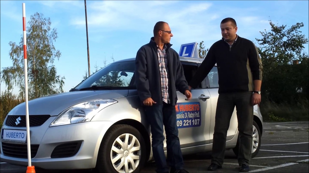 SUZUKI SWIFT ZADANIA EGZAMINACYJNE NA PLACU MANEWROWYM KAT. B