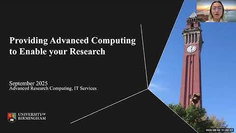 Advanced Research Computing Induction