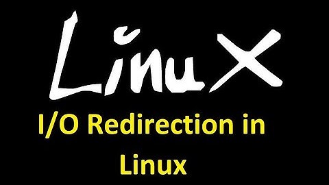 Input output Redirection in Linux
